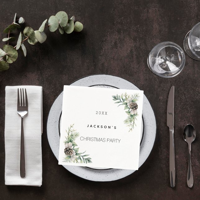 Serviette En Papier Pins de Noël (Créateur téléchargé)