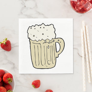 Serviette En Papier Pinte de Bière Pub Boisson