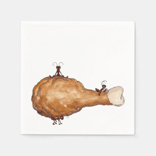 Serviette En Papier Pique-nique de poulet frit