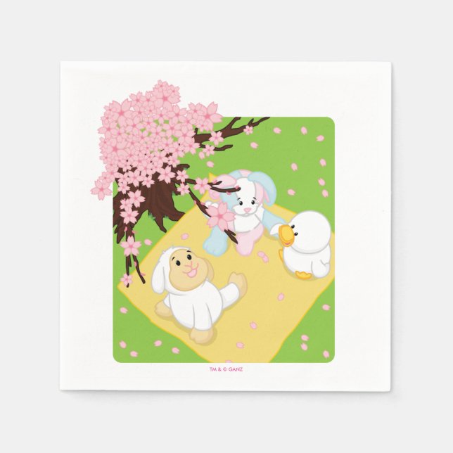 Serviette En Papier Pique-nique des fêtes du printemps (Devant)