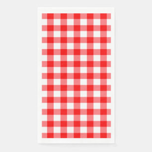Serviette En Papier Pique-nique d'été Reg En vichy Buffalo Papier Na