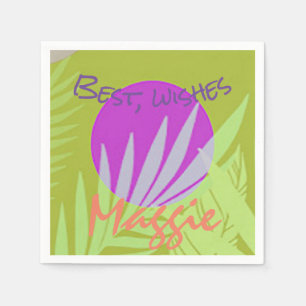 Serviette En Papier Pique-nique d'été, vacances et anniversaires