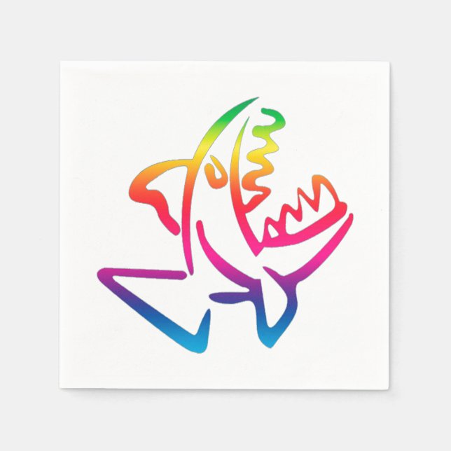 Serviette En Papier Piranha (Devant)