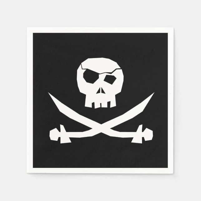 Serviette En Papier Pirate (Devant)