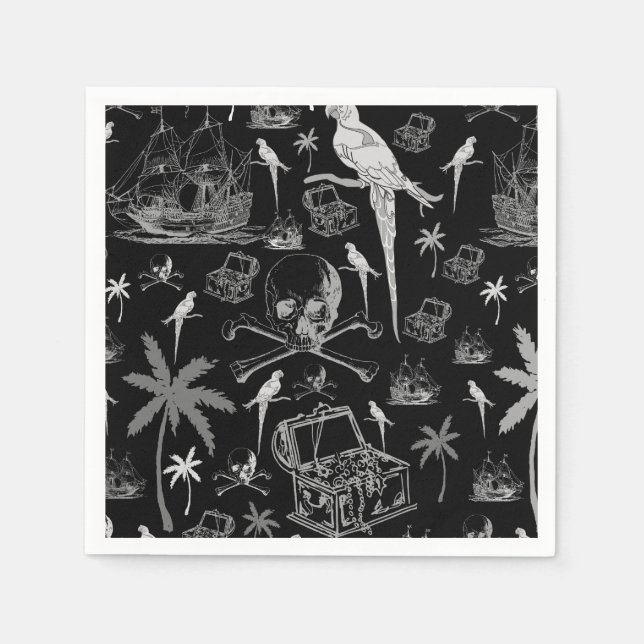 Serviette En Papier Pirate Adventure Napkins (Devant)