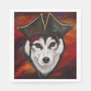Serviette En Papier Pirate Malamute d'Alaska