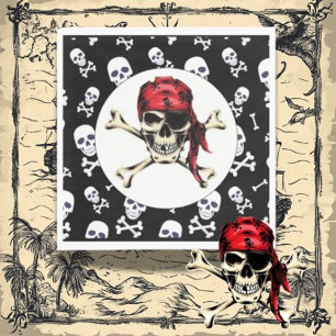 Serviette En Papier pirate salé adulte