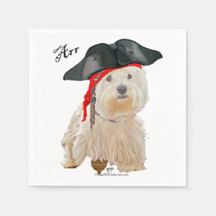 Serviette En Papier Pirate Westie