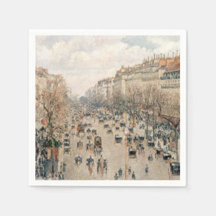 Serviette En Papier Pissarro - Boulevard Montmartre, Soleil après-midi
