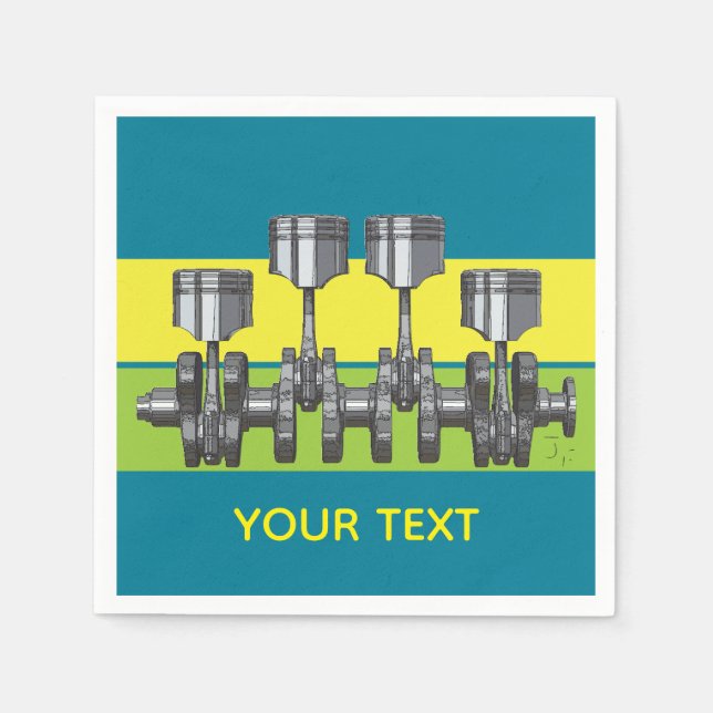 Serviette En Papier Piston Crankshaft (Devant)