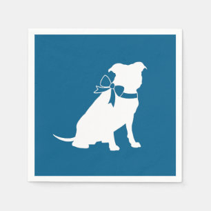 Serviette En Papier Pit Bull Baby shower Pitbull Chien Blue Boy