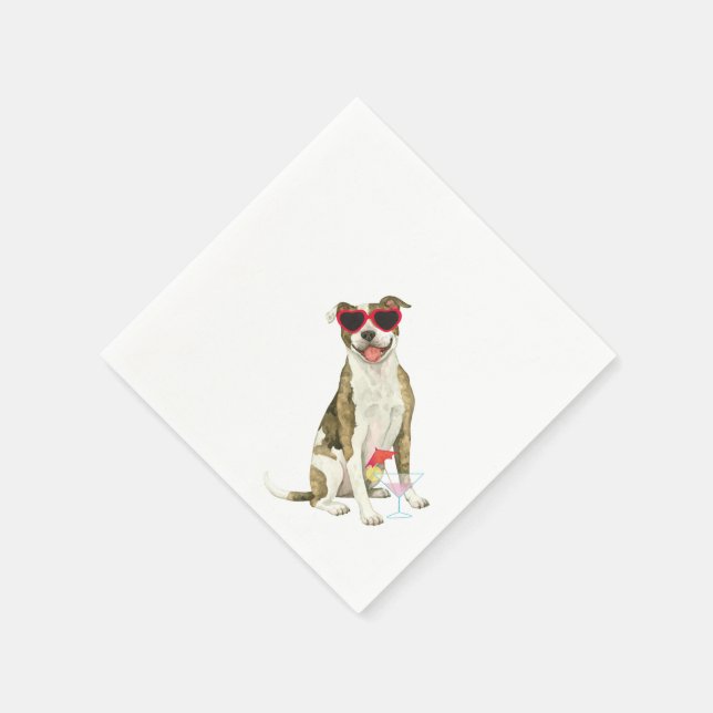 Serviette En Papier Pit été Bull Terrier Napkins (Coin)