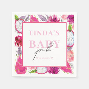 Serviette En Papier Pitaya Dragon Fruit Personnalisé Baby Sprinky