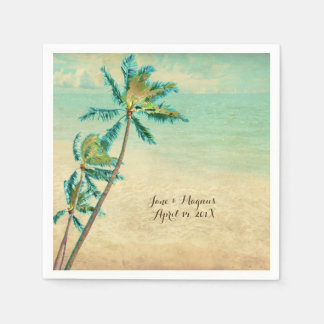 Serviette En Papier PixDezines Vintage Tropical Beach