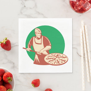 Serviette En Papier Pizza Baker Napkins