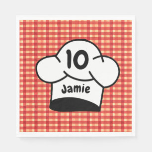 Serviette En Papier Pizza Chef Anniversaire de enfant Party