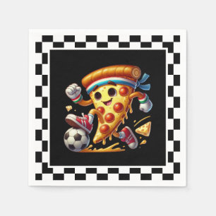 Serviette En Papier Pizza cool de football