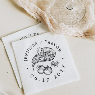 Serviette En Papier Pizza Gastronomique À Thème Serviettes de table