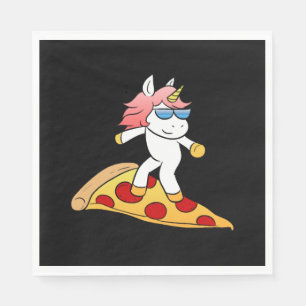 Serviette En Papier Pizza Unicorn