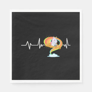 Serviette En Papier Pizza Unicorn Heartbeat Unicorn Gift Pizza Unicorn