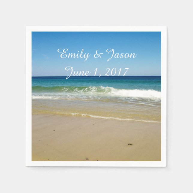 Serviette En Papier Plage (Devant)