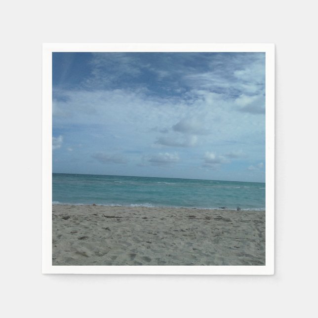 SERVIETTE EN PAPIER PLAGE (Devant)