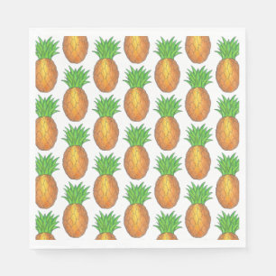 Serviette En Papier Plage d'ananas tropicale Hawaiian Island Imprimer