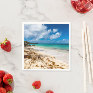 Serviette En Papier Plage d'Anse Canot sur Marie-Galante