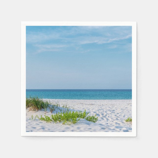 Serviette En Papier Plage de sable blanc Plage de Floride (Devant)