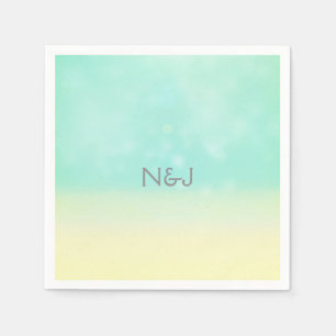 Serviette En Papier Plage Look Élégant mariage vintage serviettes