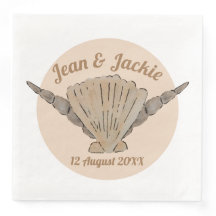 Plage Mariage Aquarelle Coques de mer