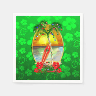 Serviette En Papier Plage Mele Kalikimaka