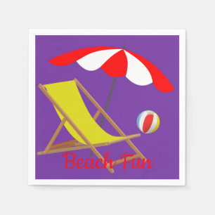 Serviette En Papier Plage papier amusant serviettes