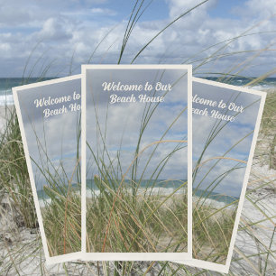 Serviette En Papier Plage Sagrass Photographique Côtier Personnalisabl