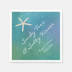 Serviette En Papier Plage Tropical Starfish Napkins