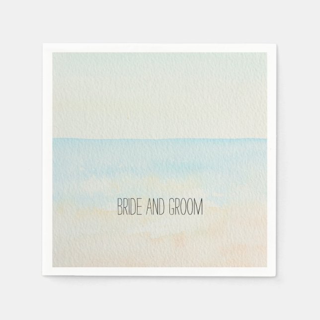 Serviette En Papier Plage tropicale (Devant)