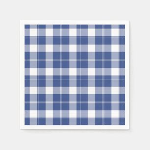 Serviette En Papier Plaid Bleu Pour Hanoukka Papier Vacances Naples