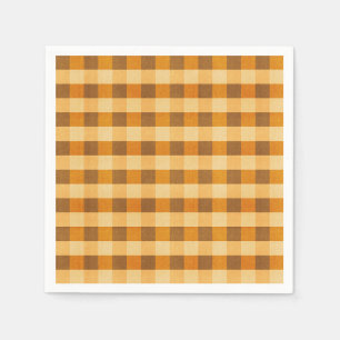 Serviette En Papier Plaid Chaleureux d'Automne