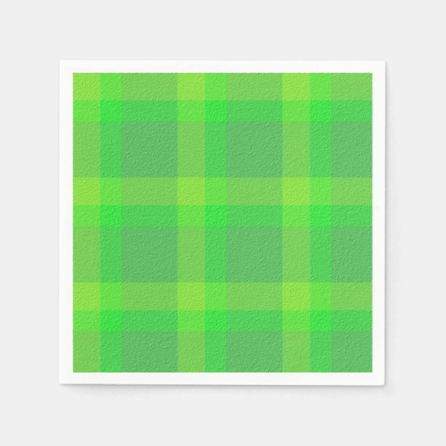 Serviette En Papier  Plaid Décoratif  (Devant)