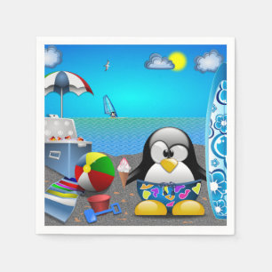 SERVIETTE EN PAPIER PLAISANCE D'ÉTÉ À LA PLAGE