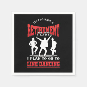 Serviette En Papier Plan de retraite Ligne Danse Cowboy Musique countr