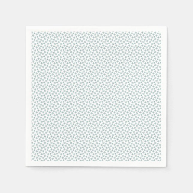 Serviette En Papier Plan des baies turquoises (Devant)