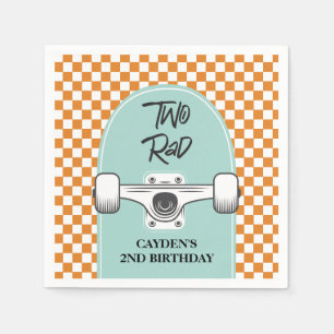 Serviette En Papier Planche à roulettes Two Rad 2e anniversaire
