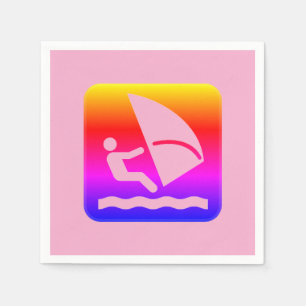 Serviette En Papier Planche à voile - Planche à voile Sports nautiques