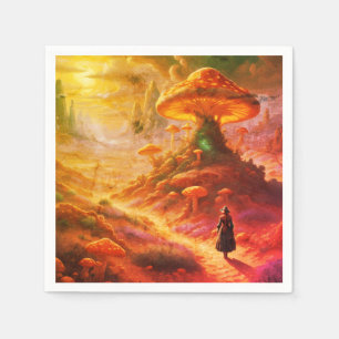 Serviette En Papier Planète Champignon Magique