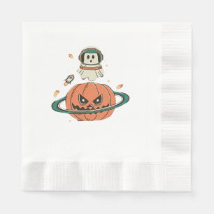 Serviette En Papier Planète citrouille