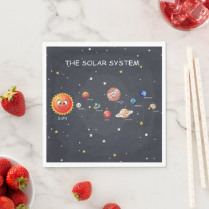Serviette En Papier Planètes du système solaire