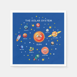 Serviette En Papier Planètes du système solaire