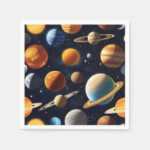 Serviette En Papier Planètes spatiales 2