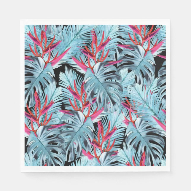Serviette En Papier Plantes tropicaux 1 (Devant)